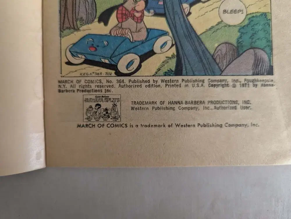 March of Comics #364 The Banana Splits Mini Comic Western Publishing